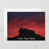 日没の煙突のカスタマイズ可能なポストカード ポストカード (正面/裏面)