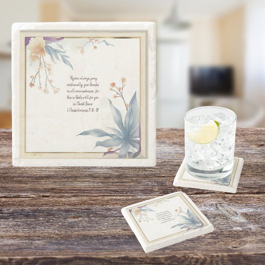 日没の牧草地フレーム ストーンコースター