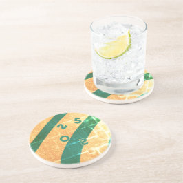 日没の砂岩コースターを剥き取る コースター