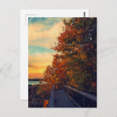 日没の秋 ポストカード (正面/裏面)