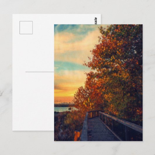 日没の秋 ポストカード (正面/裏面)