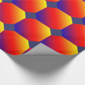 日没の空のスペクトルの水平色パターン ラッピングペーパー (角)