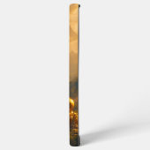 日没の空の下に金箔を貼った坐像 SAMSUNG GALAXYケース (左側面)