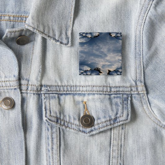 日没の空フラクタル 缶バッジ (インサイチュ)