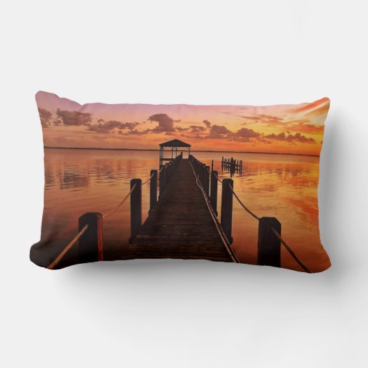 日没の空 ランバークッション (正面)