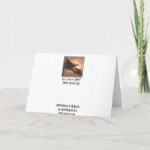 日没の米国国旗 カード (裏面)