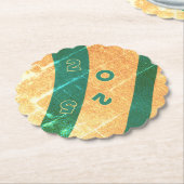 日没の紙コースターを剥き取る ペーパーコースター (アングル)