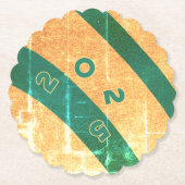 日没の紙コースターを剥き取る ペーパーコースター (正面)