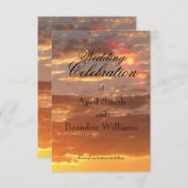 日没の結婚式の日付の保存 セーブザデート (正面/裏面)