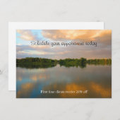 日没の美しい湖 招待状 (正面/裏面)