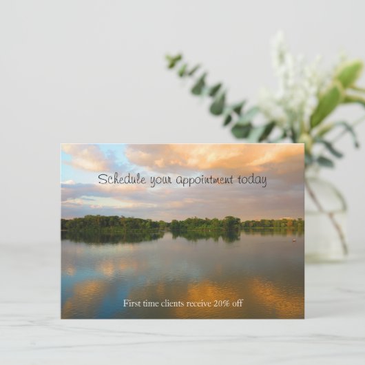 日没の美しい湖 招待状 (スタンド正面)