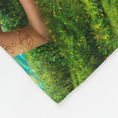 日没の美しい王女のファンタジーの人魚 フリースブランケット (角)