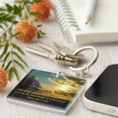 日没の聖書の詩2のピーターの1:2のキーホルダー キーホルダー (正面右)