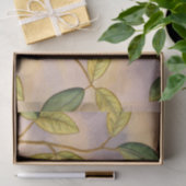 日没の背景に葉緑と黄色の 薄葉紙 (ギフト)