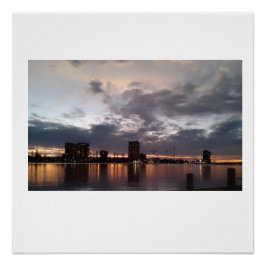 日没の背景のポスター紙（半光沢） ポスター