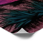 日没の色鉛筆の素晴らし外観 ポスター (角)