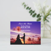 日没の花嫁と花婿はがきを保存する 案内ポストカード (スタンド正面)