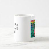 日没の芸術のパパのギフトのマグのアメリカオシ コーヒーマグカップ (中央)