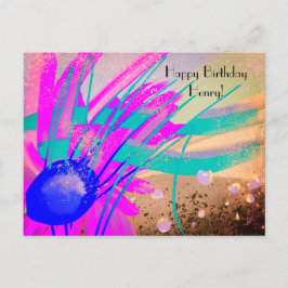 日没の草地 – 抽象芸術絵を描ズ ポストカード