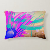 日没の草地 – 抽象芸術 アクセントクッション (正面)