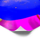 日没の草地 – 抽象芸術 ポスター (コーナー)