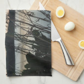 日没の草 キッチンタオル (四つ折り)