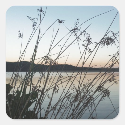 日没の草 スクエアシール (正面)