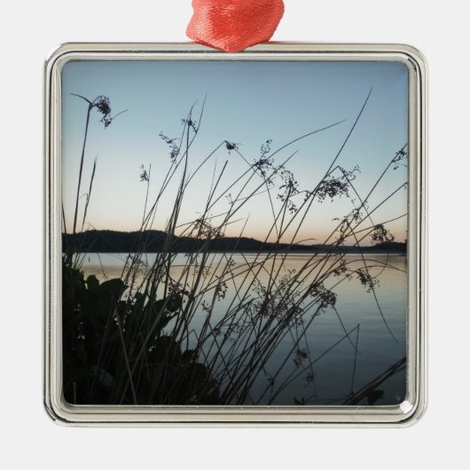 日没の草 メタルオーナメント (正面)