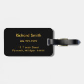 日没の荷物のラベルの飛行機の飛行 ラゲッジタグ (裏面横)