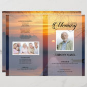 日没の葬儀テンプレート (正面/裏面)