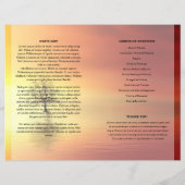 日没の葬儀プログラムテンプレート (裏面)