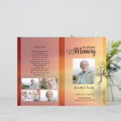 日没の葬儀プログラムテンプレート (スタンド正面)