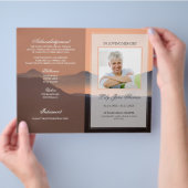 日没の葬儀プログラム | Loving Memory Flyer チラシ (手)