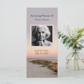 日没の葬儀記念サービスしおりカード (スタンド正面)