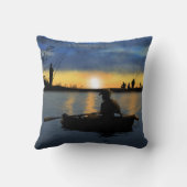 日没の装飾用クッション16"の採取x 16" クッション (裏面)