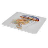 日没の触手：沿岸水のカラーアート カッティングボード (角)