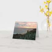 日没の記憶挨拶状 カード (黄色い花)