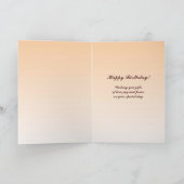 日没の誕生日の鷲 カード (内部)