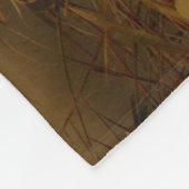 日没の象 フリースブランケット (角)