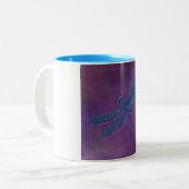 日没の輝きのトンボ ツートーンマグカップ (正面左)