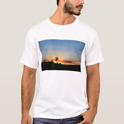 日没の農場Londrina Tシャツ (正面)