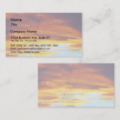 日没の避難所のオレンジ空 名刺 (正面/裏面)