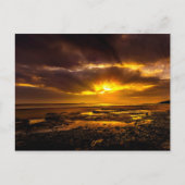 日没の間に海岸へ ポストカード (正面)