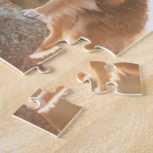 日没の間に聞かれる崖の保護のシェットランド・シープドッグ ジグソーパズル (側面)