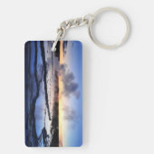 日没の間欠泉の煙 キーホルダー (裏面)