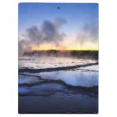 日没の間欠泉の煙 クリップボード (裏面)