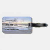 日没の間欠泉の煙 ラゲッジタグ (裏面横)