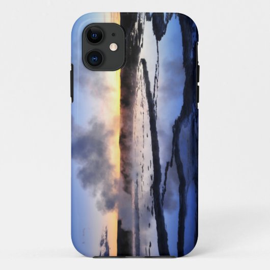 日没の間欠泉の煙 Case-Mate iPhoneケース (裏面)