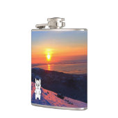 日没の雪の獣はフラスコを見直します フラスク (左)