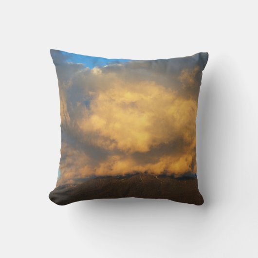 日没の雲の爆発 クッション (正面)